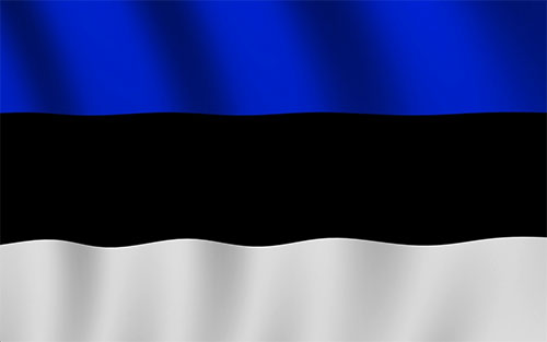 Estonia Flag wavy