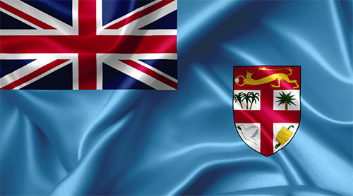 wavy Fiji flag