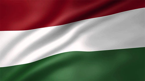Hungary flag wavy