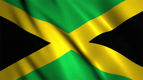 Jamaican wavy flag