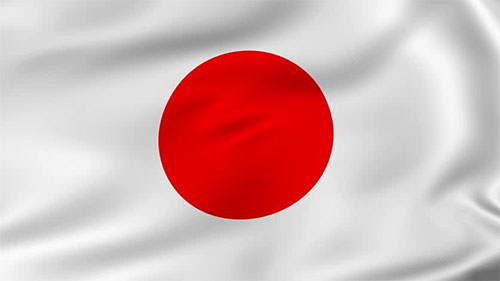 wavy Japan Flag