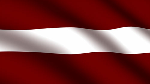 Latvian wavy flag