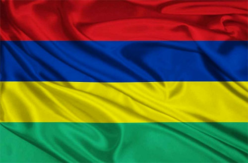 Mauritius wavy flag
