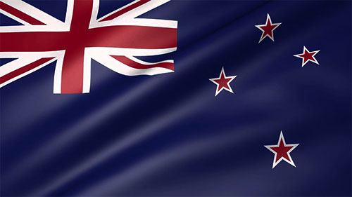 New Zealand wavy flag