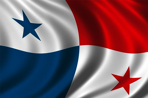 wavy Panama flag
