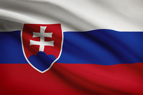 Slovakia wavy flag