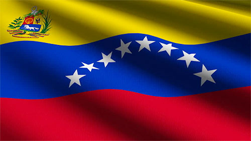 Venezuela wavy flag