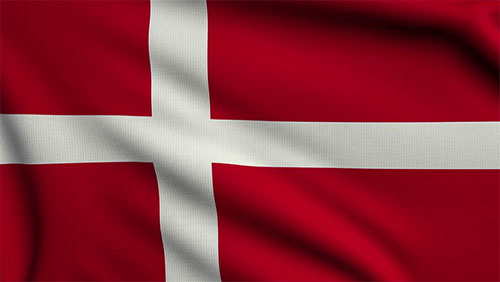 Denmark Flag wavy