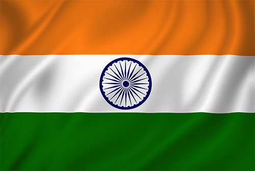 wavy Indian Flag