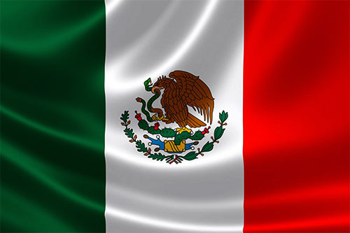 Mexican flag wave