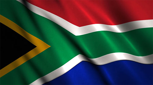 South African wavy flag