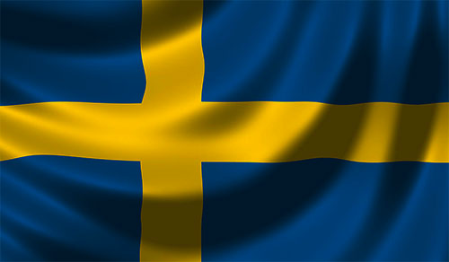 Swedish wavy flag