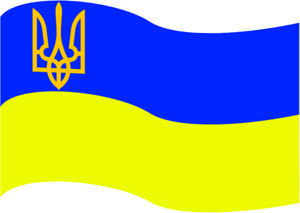 Ukraine flag trident