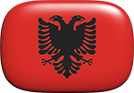 Albanian button rectangular
