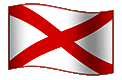 Alabama Flag waving