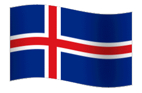Flag of Iceland animated
