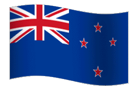 Flag of New Zealand animated