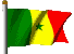 Senegal flag animated