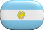 Argentina flag button