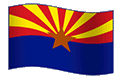 Arizona Flag waving