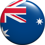round Australia button