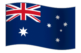 Australian flag animated