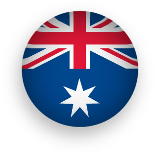 Australian Flag clipart round
