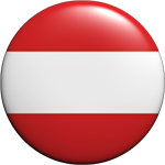 round Austria button clipart