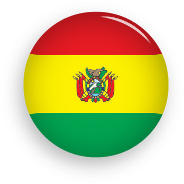 Bolivia button round