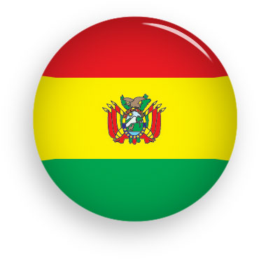 Bolivia button round