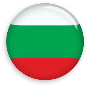 round Bulgarian Flag button