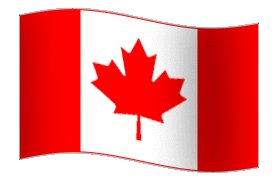 Canadian flag animated