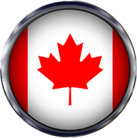 Canada Flag round