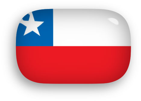 Chilean Flag button