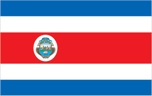 large Costa Rica flag