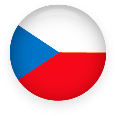 Czech Republic flag button