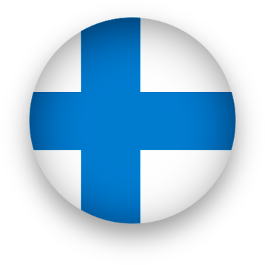 Finland Flag button round