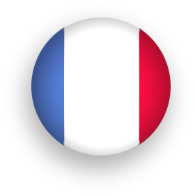 round button French Flag