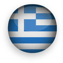 Greek Flag button round