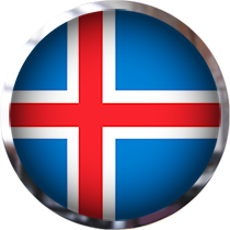 Iceland Flag button