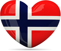 Norway Heart Flag