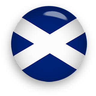 Saint Andrew's Cross Scotland Flag clipart button