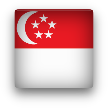 Singapore square button clipart