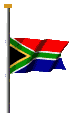 animated South African flag at half mast