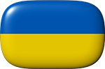 Ukrainian flag button