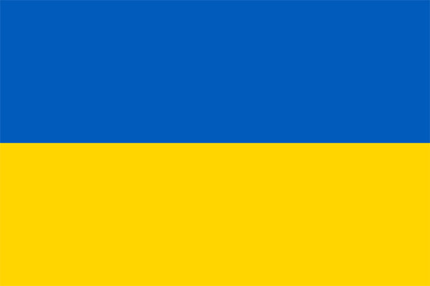 large Ukrainian flag