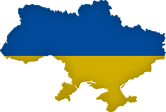 Ukraine map flag