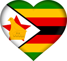 zimbabwe heart flag