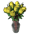 animated yellow roses