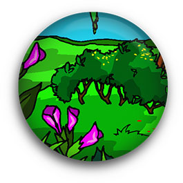 flower and tree button